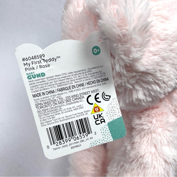 Baby Gund My First Teddy Bear Pink Plush - Picture 5 of 6